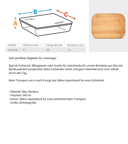 52° Werbellinsee  - Brotdose mit kleiner Lasergravur