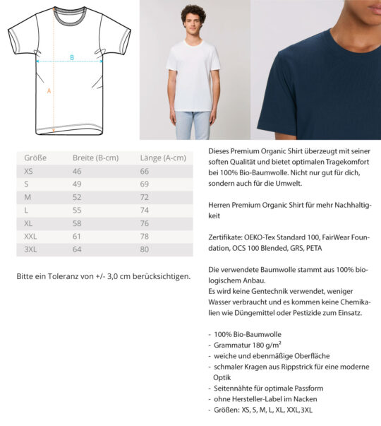 Werbellinsee Imperial (Stick)  - Herren Organic T-Shirt