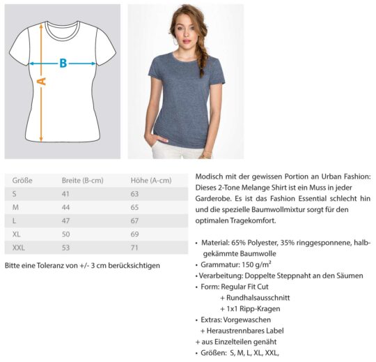 Werbellinsee No.1  - Damen Melange Shirt