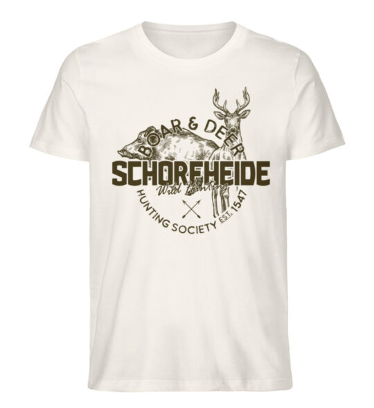 Schorfheide Boar&Deer  - Herren Premium Organic Shirt