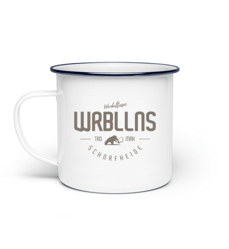 Werbellinsee Wrbllns - Emaille Tasse-3