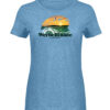 Werbellinsee Sunset - Damen Melange Shirt-6806