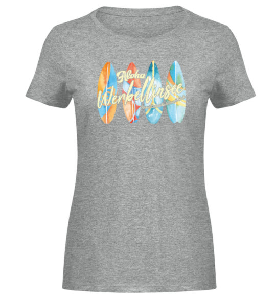Werbellinsee Aloha - Damen Melange Shirt-6807