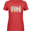 Werbellinsee Aloha - Damen Melange Shirt-6802