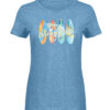 Werbellinsee Aloha - Damen Melange Shirt-6806
