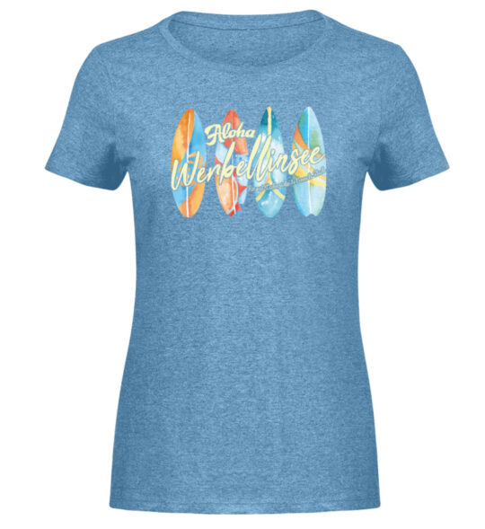 Werbellinsee Aloha - Damen Melange Shirt-6806
