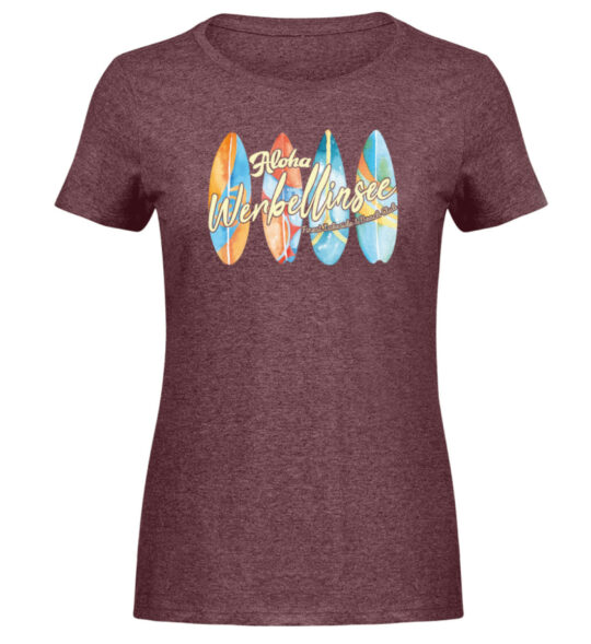 Werbellinsee Aloha - Damen Melange Shirt-6805