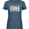 Werbellinsee Aloha - Damen Melange Shirt-6803