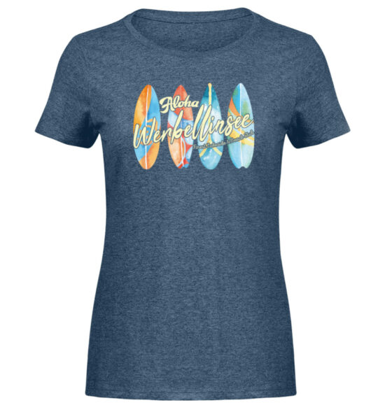 Werbellinsee Aloha - Damen Melange Shirt-6803