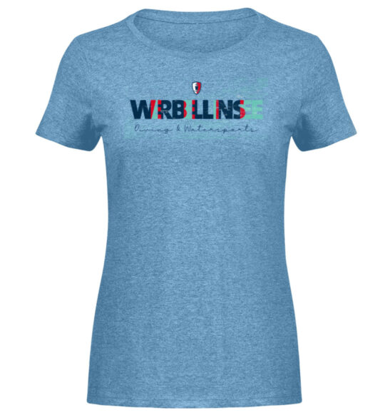 Werbellinsee Diving - Damen Melange Shirt-6806